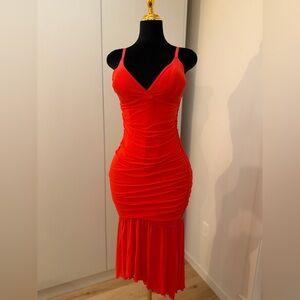 Shapewear Bluetag Cooling Ruched Mesh Bodycon Maxi Dress